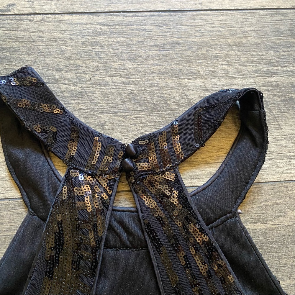 NWT || Lulus || Sequin High Neck Mini Dress Size L - Picture 8 of 11
